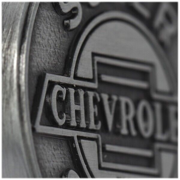 Chevrolet Super Service Round Embossed Metal Drawer Pull Knob