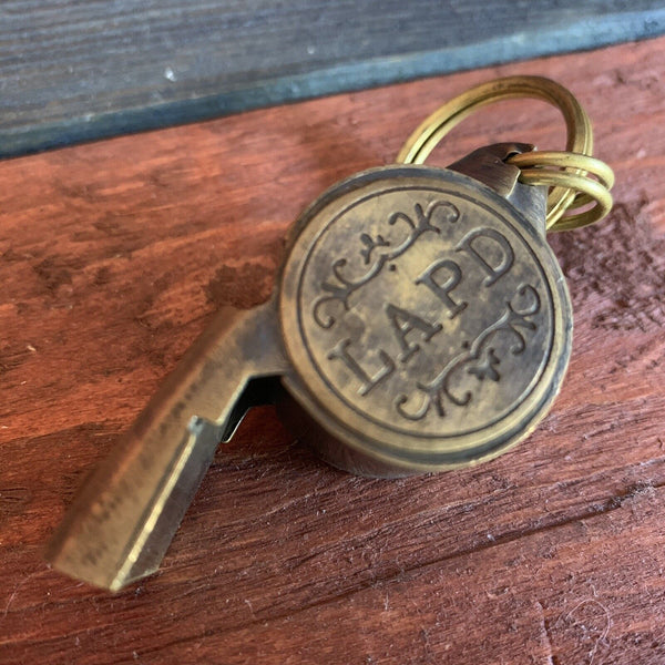 LAPD (Los Angeles Police Department) 1920's Brass Police Whistle 