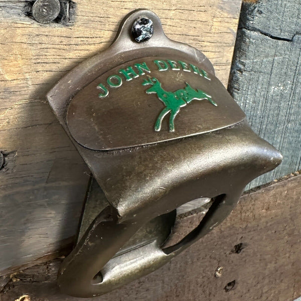 John Deere Die Cast Metal Wall Mounted Bottle Opener Screws Included