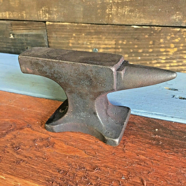 John Deere 1937 Cast Iron Anvil W/ Antique Finish and Raised Letters Paperweight