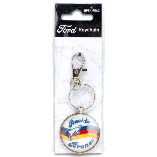 Ford Buckin' Bronco Retro Keychain