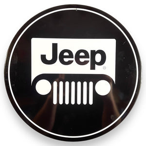 Jeep 12" Round Tin Sign Classic Wall Decor For Garage or Man Cave