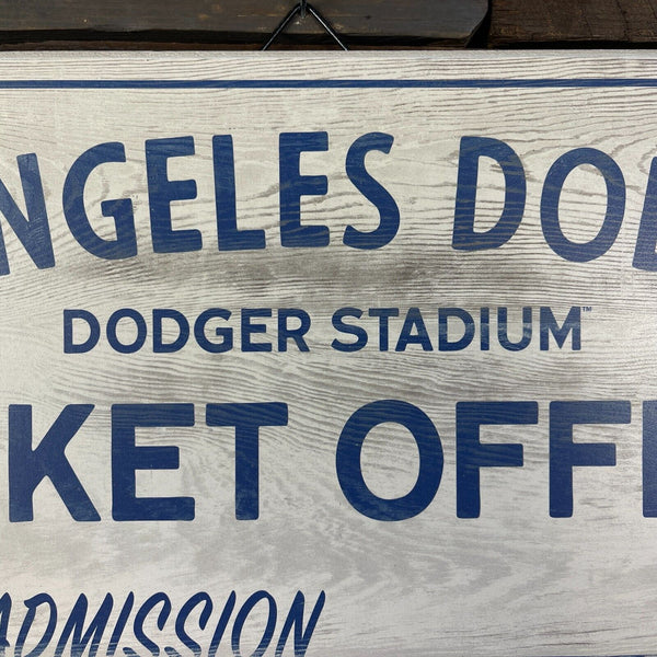 Los Angeles Dodgers Dodger Stadium Vintage Style Ticket Office Wood Wall Sign