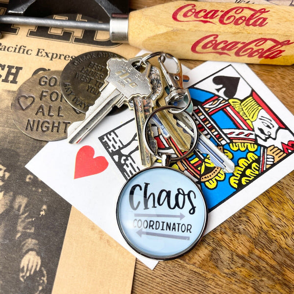 Chaos Coordinator Glass Dome Keychain