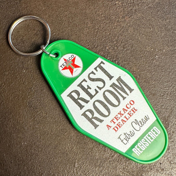 Texaco Restroom Keychain A Texaco Dealer Extra Clean Registered