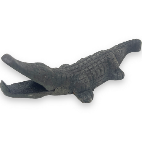 Alligator Cast Iron Bottle Opener With Antique Finish