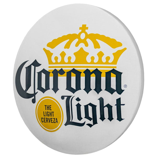 Corona Light Beer - Round Dome 15" Metal Sign - Man Cave Decor 