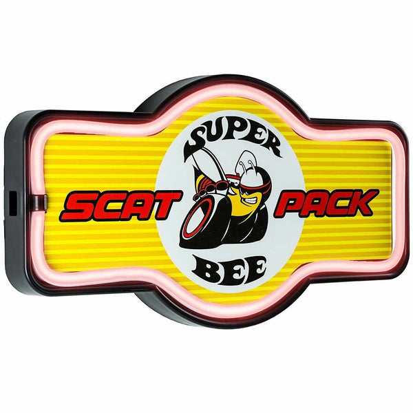 Dodge Super Bee Scat Pack - LED Neon Light Marquee Sign - Bar, Garage, Man Cave