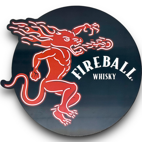 Fireball Whisky Colorful Moving Lenticular 3-D Images 14" Bar Sign