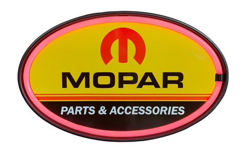 Mopar Parts & Accessories LED Neon Light Oval Rope Bar Sign Man Cave Decor