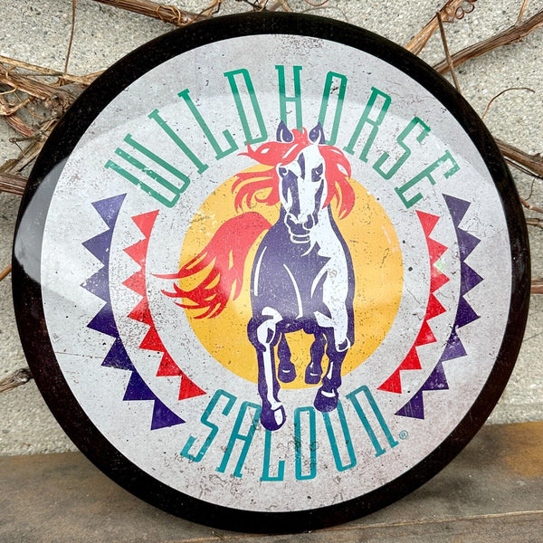 Wildhorse Saloon 16" Round Metal Dome Sign Nashville Country Home Wall Decor