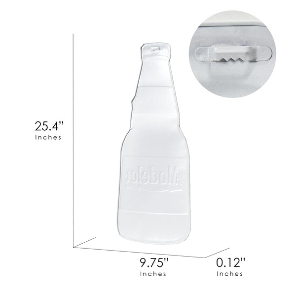 Modelo Cerveza Especial Beer Bottle Embossed Shaped Metal Sign