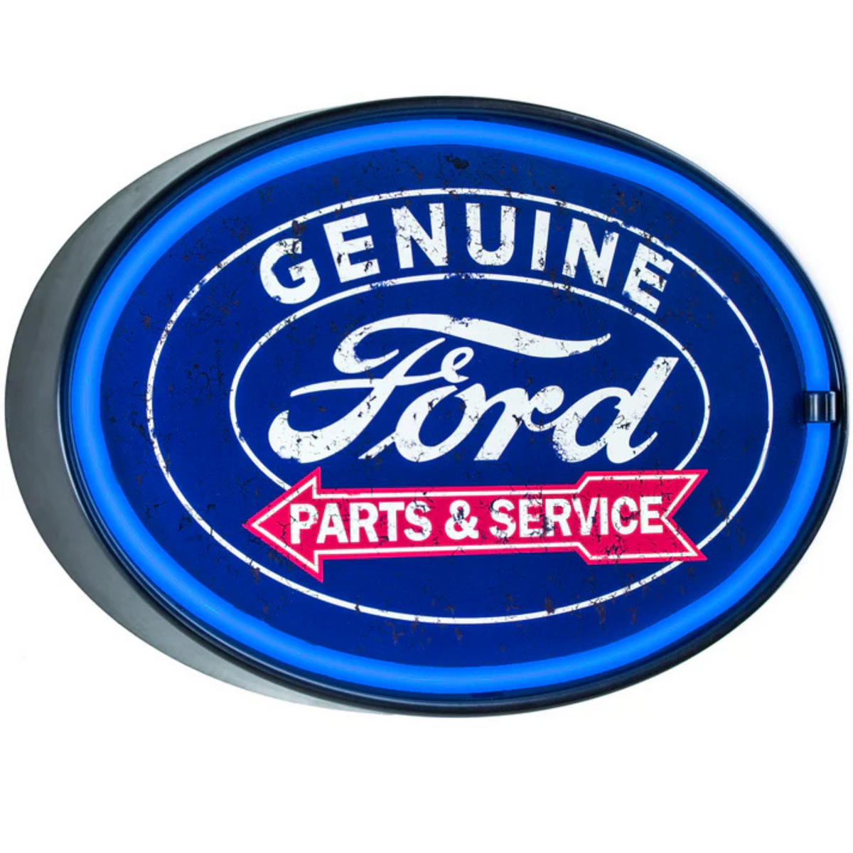 Lighted Parts. Sign Ford Genuine Parts & Service LED Neon Light Rope Wall Sign, Battery or ...
