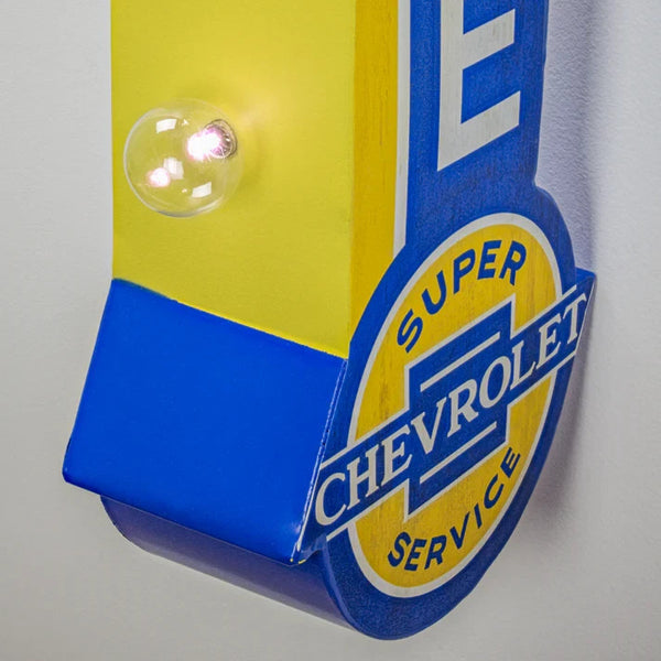 Chevrolet Garage 40" LED Sign Double-Sided Vintage Wall Decor Man Cave Bar Light