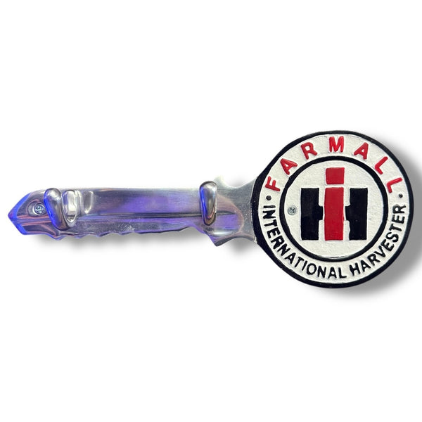 Farmall Licensed Aluminum Key-Shaped Hat & Coat Hook Wall Plaque – 11"x4.5"