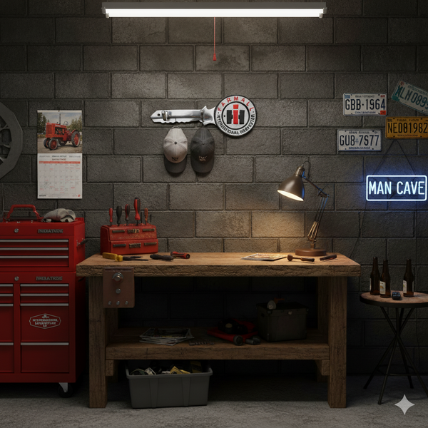 Farmall Licensed Aluminum Key-Shaped Hat & Coat Hook Wall Plaque – 11"x4.5"