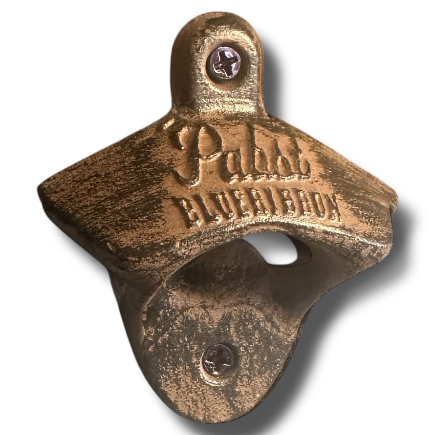 Official Pabst Blue Ribbon Cast-Metal Wall Bottle Opener – Distressed/Antique Finish Bar & Man Cave Decor (2.8" x 3")