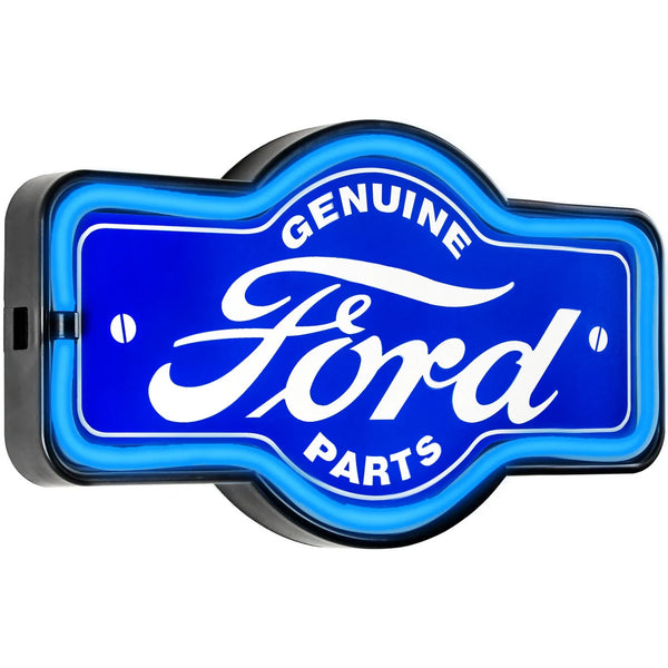 Ford Genuine Parts LED Neon Wall Sign Vintage Garage Man Cave Garage Bar Decor