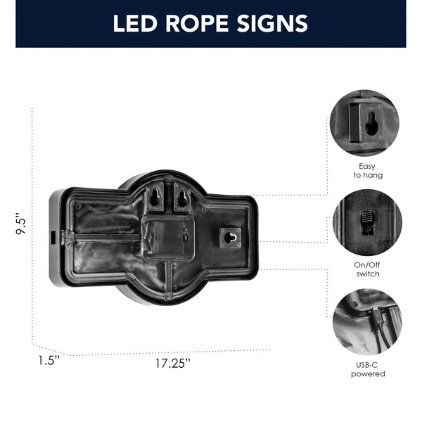 Ford Genuine Parts LED Neon Wall Sign Vintage Garage Man Cave Garage Bar Decor