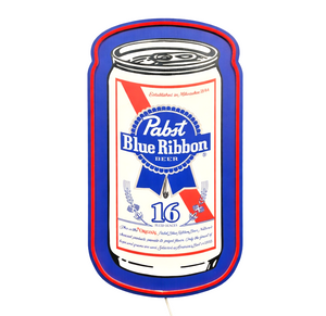 Pabst Blue Ribbon Beer Can LED Neon-Style Wall Sign – Officially
