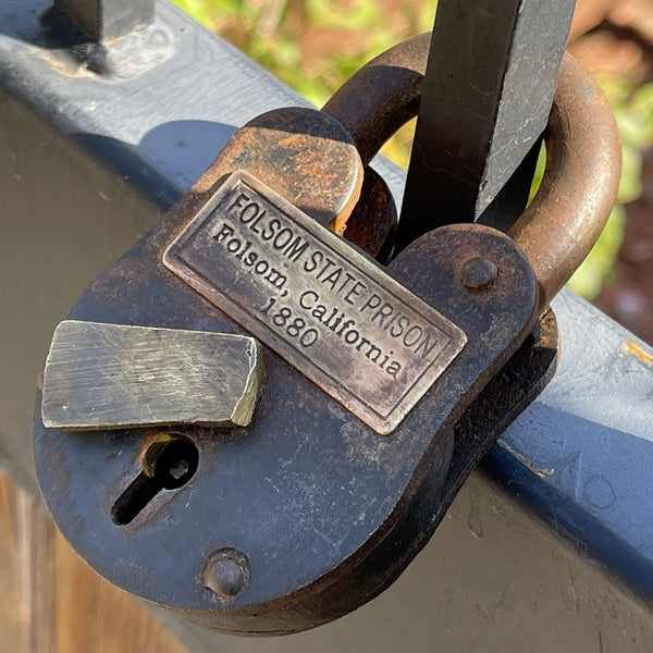 Folsom State Prison 1880 Cast Iron Prison Lock With Keys Antique Reproduction