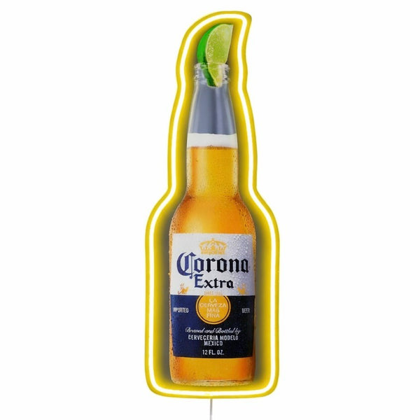 Corona Extra LED Bottle Wall Sign – Classic Cerveza Neon-Style Bar Decor