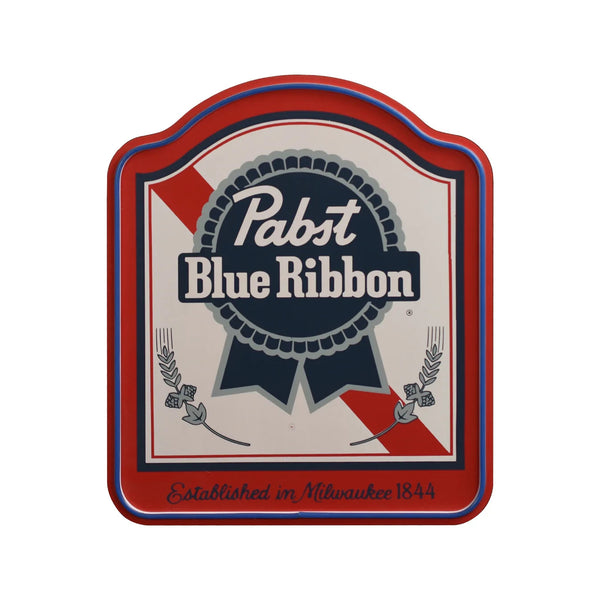 Pabst Blue Ribbon Label Neon Style LED Sign Officially Licensed Home Bar, Garage, and Man Cave Wall Decor