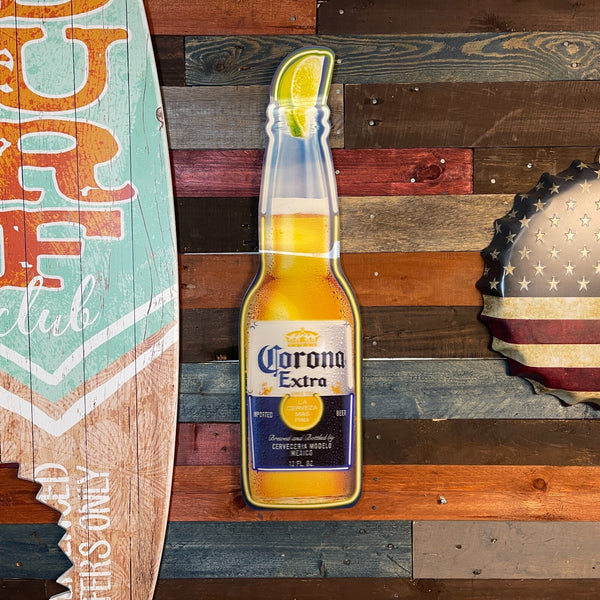 Corona Extra Bottle Lenticular 3D 28" Wall Sign – Moving Image Beer Bar Decor