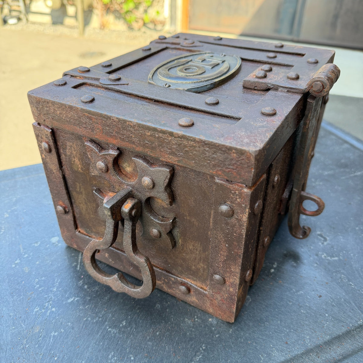Colt Cast Iron Strong Box With Antique Vintage Finish Western Lock Box ...