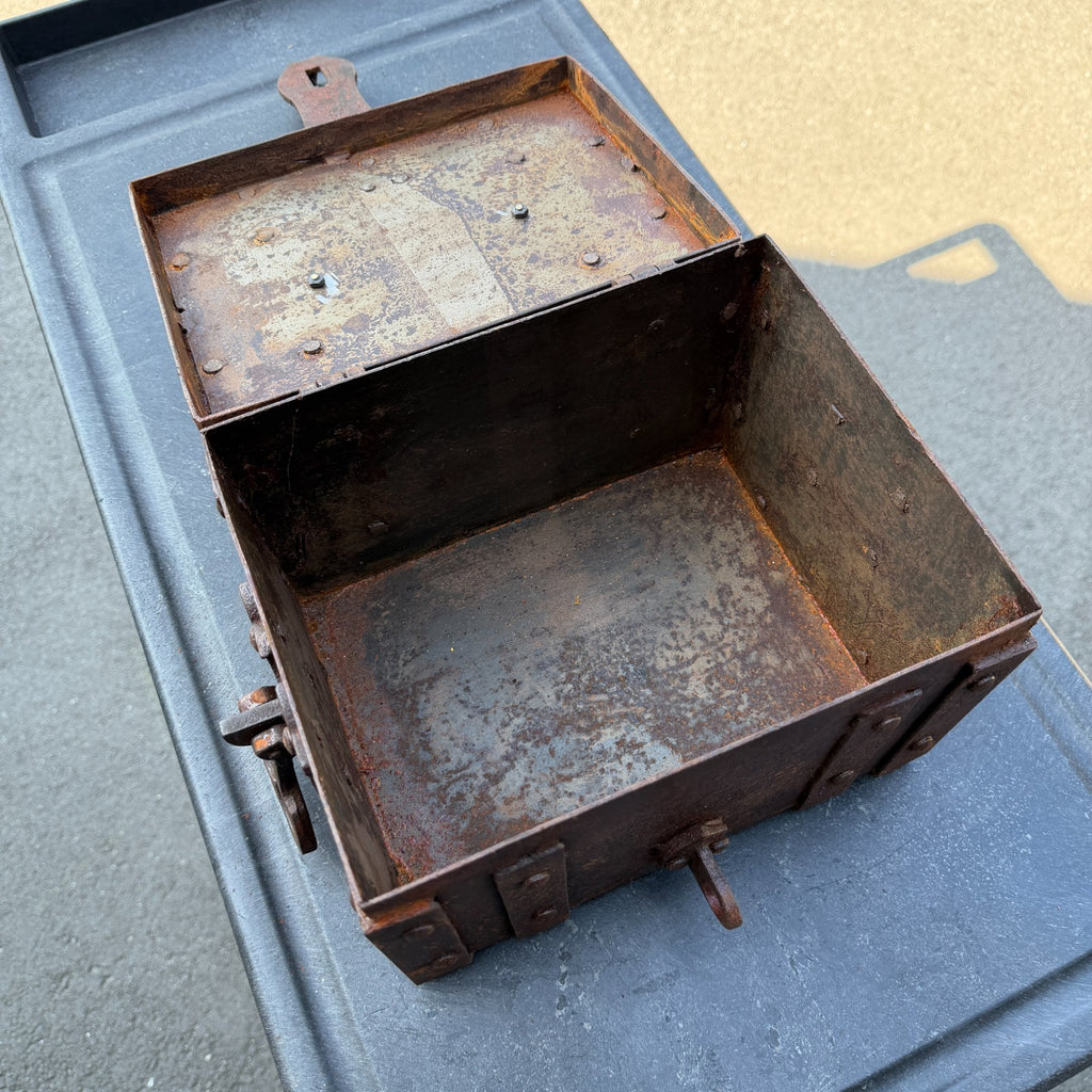 Colt Cast Iron Strong Box With Antique Vintage Finish Western Lock Box ...