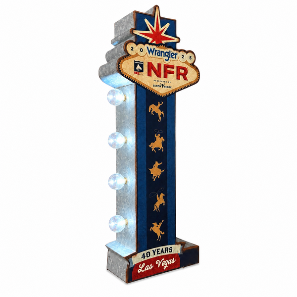 Wrangler ProRodeo NFR 2025 Las Vegas 40th Anniversary 25" Double-Sided Marquee LED Sign