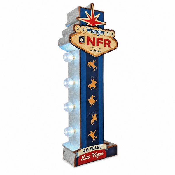 Wrangler ProRodeo NFR 2025 Las Vegas 40th Anniversary Double-Sided LED Sign