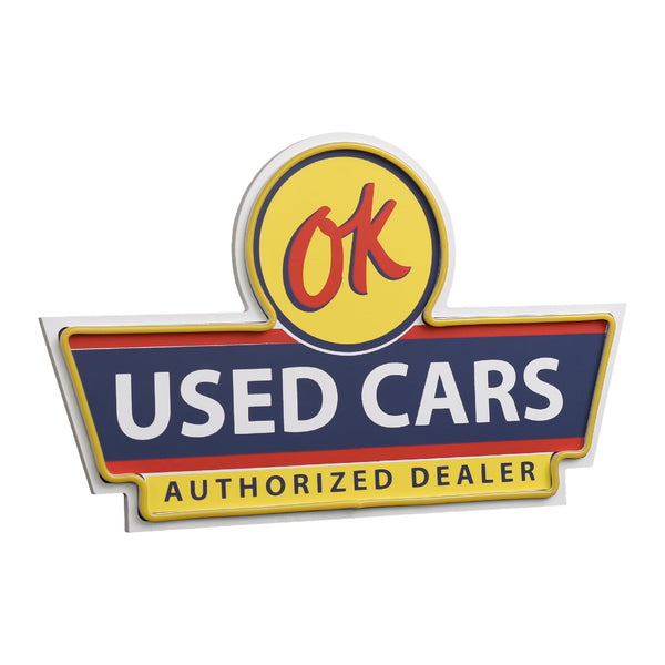 OK Used Cars Neon Style LED Sign for Garage & Man Cave Wall Decor