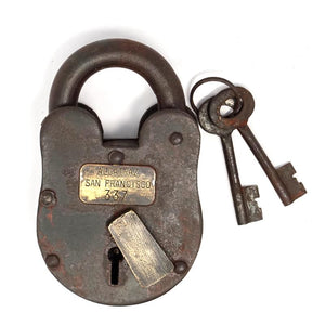 Alcatraz Prison San Francisco Working Lock With Keys