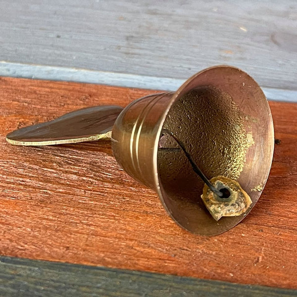 Heart Solid Brass Bell & Handle