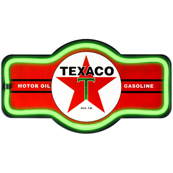 Texaco Motor Oil Gasoline Battery Powered LED Marquee Sign