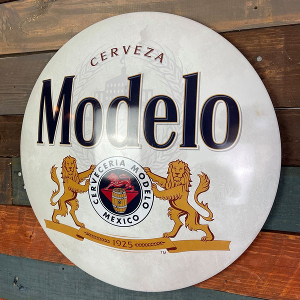 Modelo Cerveza Dome Shaped Metal Sign