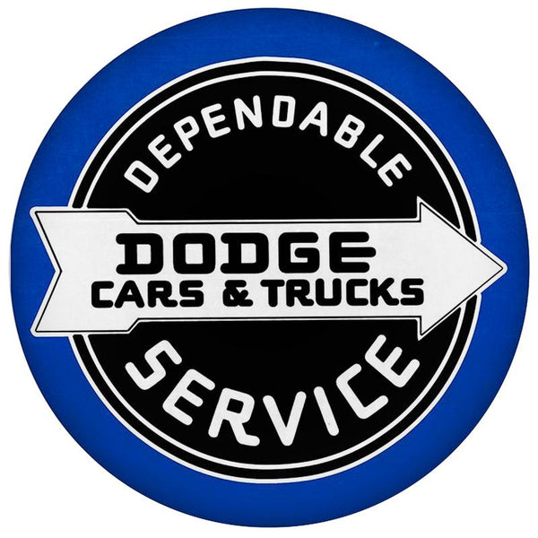 Dodge Cars & Trucks Dome Shaped Metal Sign