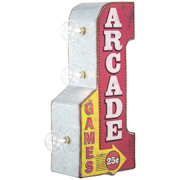 Arcade Games Battery Powered LED Marquee Sign