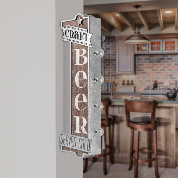 Craft Beer Battery Powered LED Marquee Sign