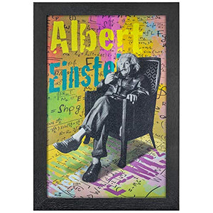 Albert Einstein Pop Art Framed Graphic Wall Art