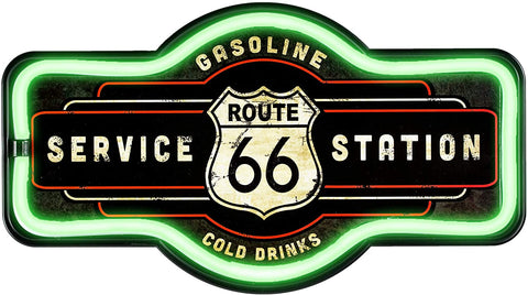 Route 66 Battery Powered LED Marquee Sign
