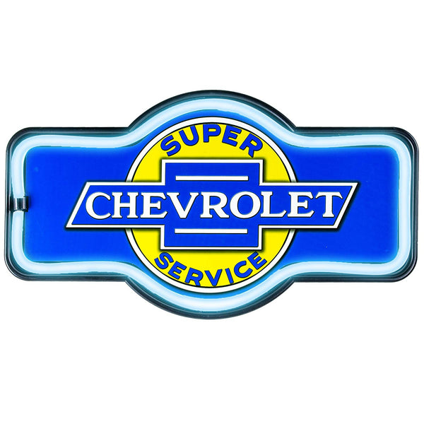 Chevrolet Super Service Garage Battery Powered LED Marquee Sign