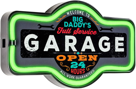 Big Daddy's Garage Battery Powered LED Marquee Sign