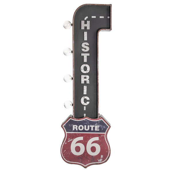 Route 66 Battery Powered LED Marquee Sign