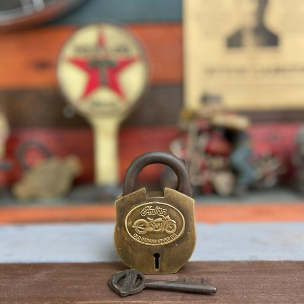 Indian Motorcycles Solid Brass Lock & Keys