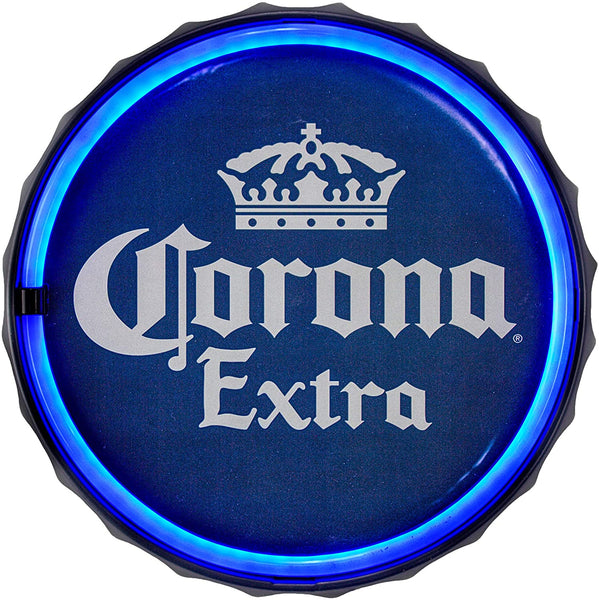 Corona Extra Bottle Cap Battery Powered LED Round Sign