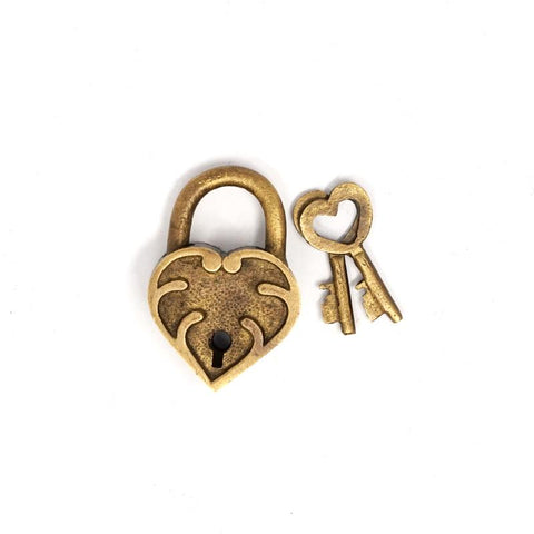 Heart Solid Brass Lock