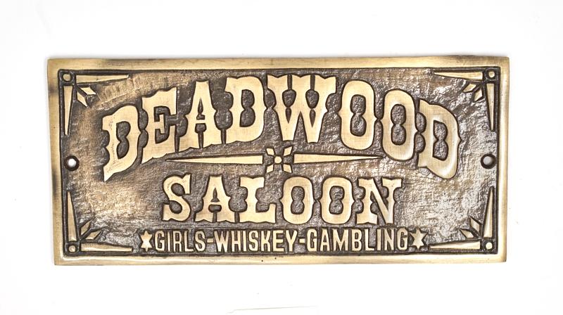 Deadwood Saloon Girls Whiskey Gambling Plaque
