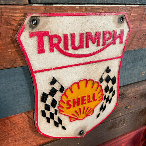 Triumph Shell Plaque
